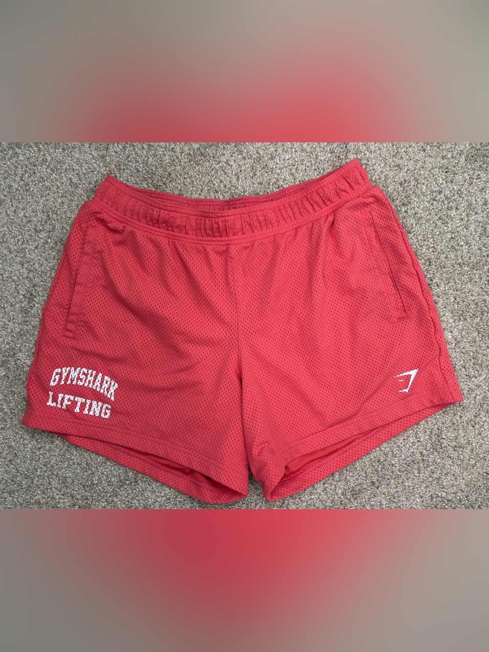 Gymshark Coral Mesh Lifting Shorts
